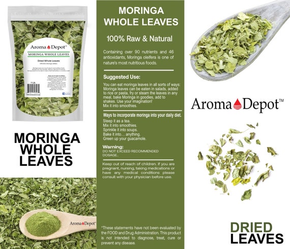 Moringa Whole Leaf 100% Pure Natural oleifera Dried Leaves