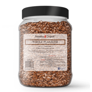 flaxseed 2 lb. JAR Flax Seed Whole Brown Wholesale Flaxseed Pure Raw Natural
