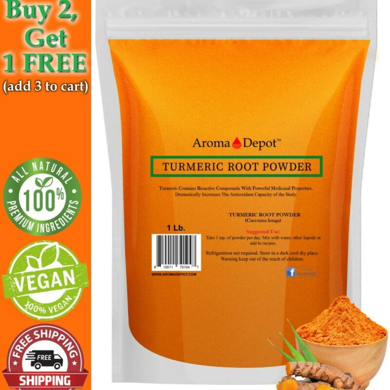 Root Powder 1 lb. 100% Pure. Alleppey Finger Turmeric