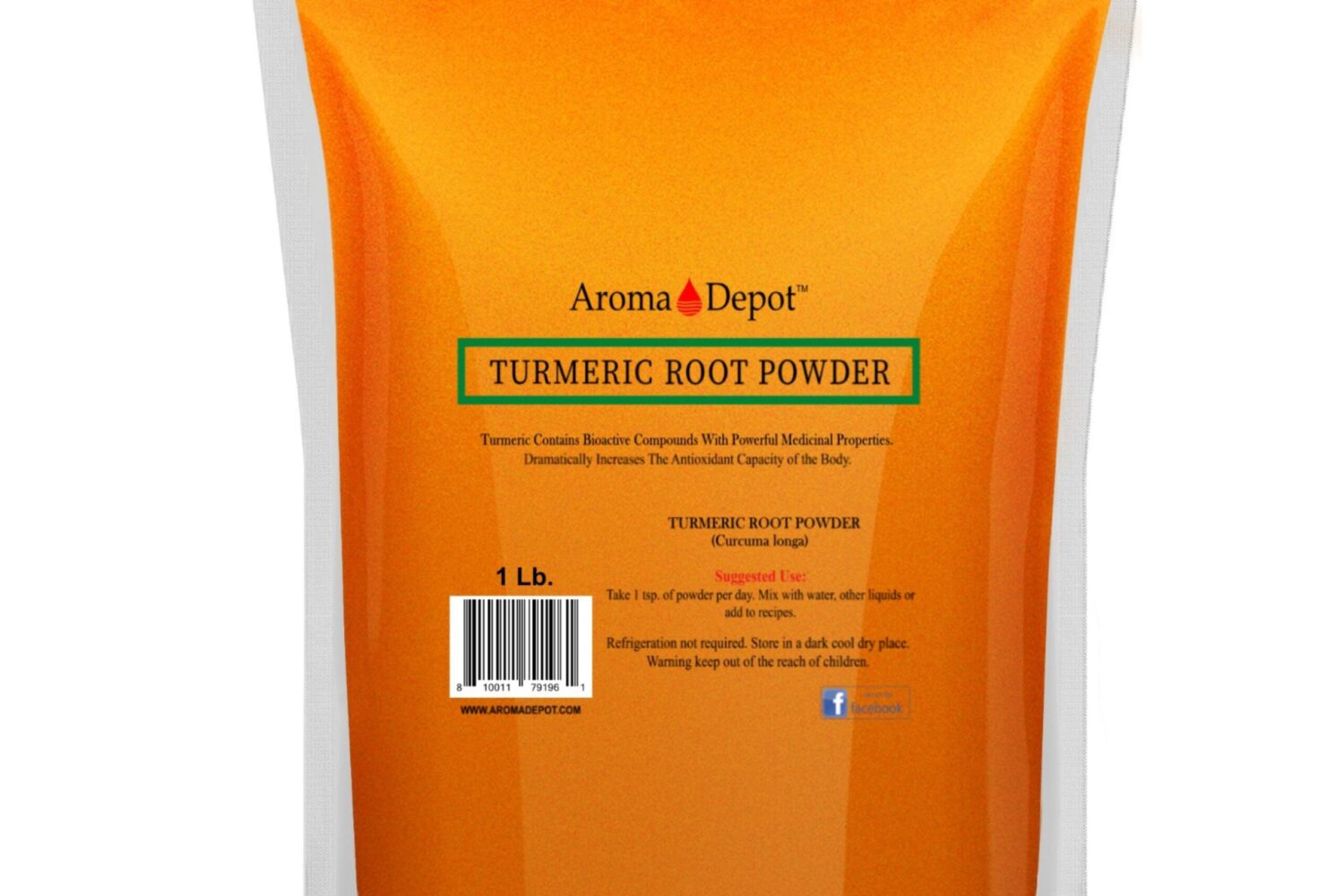 Root Powder 1 lb. 100% Pure. Alleppey Finger Turmeric