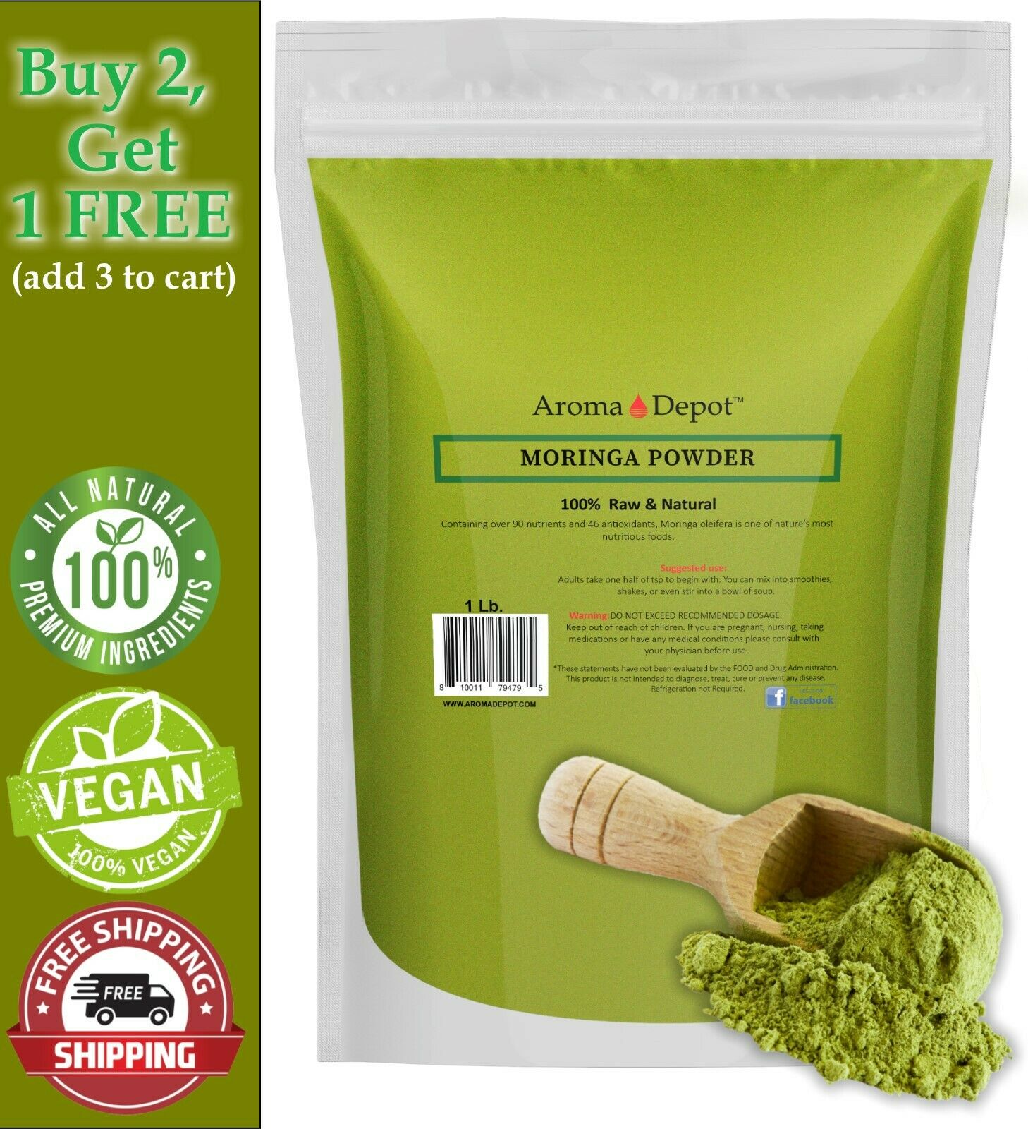 Moringa oleifera Moringa Powder, Green Superfood, Moringa Leaf Powder, Nutrient-Rich Vitality