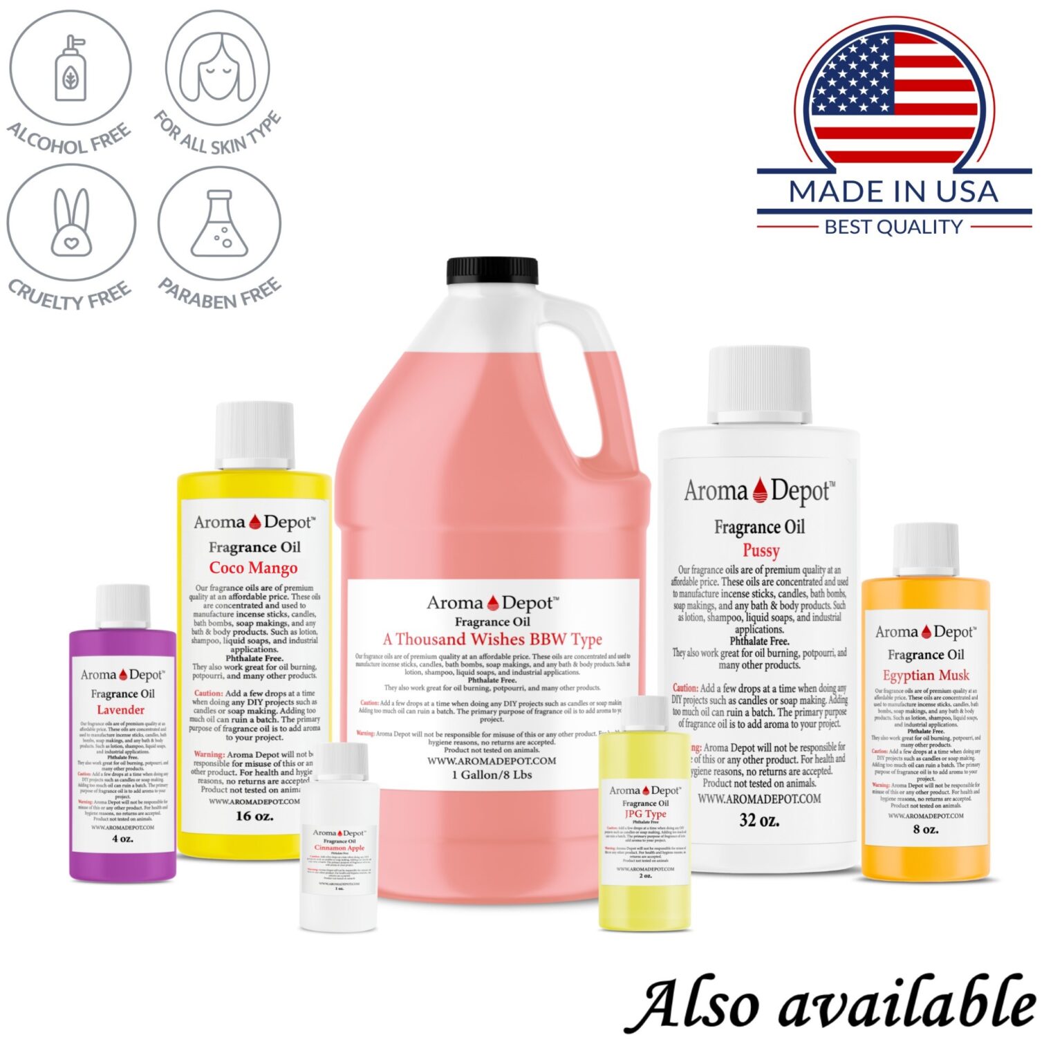 1 oz. Fragrance Body Oils