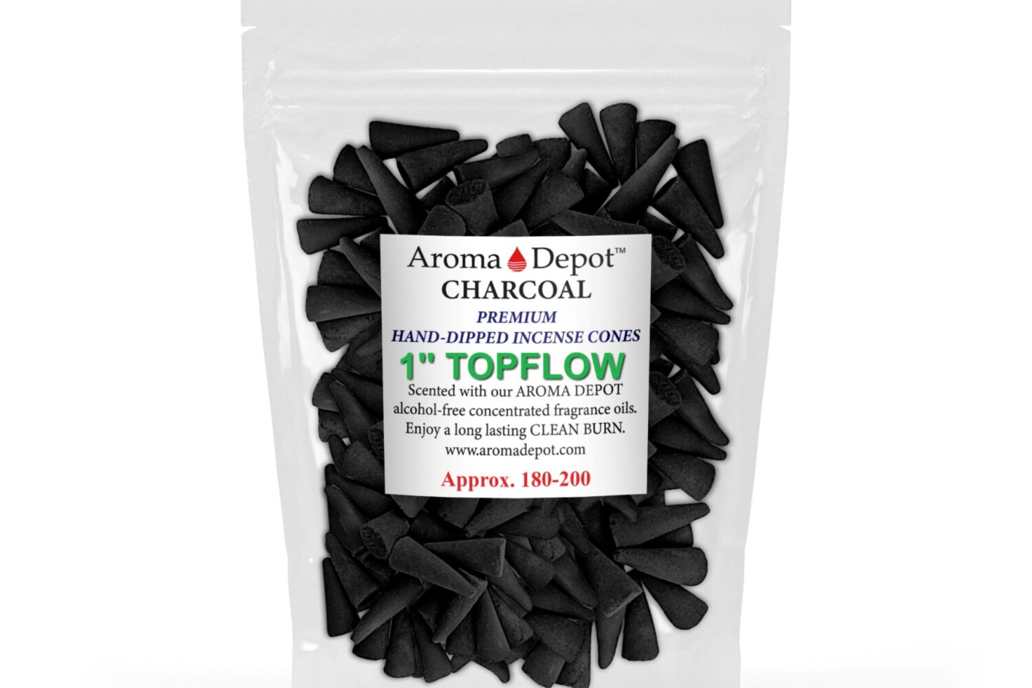 Charcoal Cones unscented COLORED 1" BACKFLOW Incense Cones Unscented Joss Powder Wholesale Bulk For Incense Waterfall Burner Holder Fragrance Oils Charcoal Cones