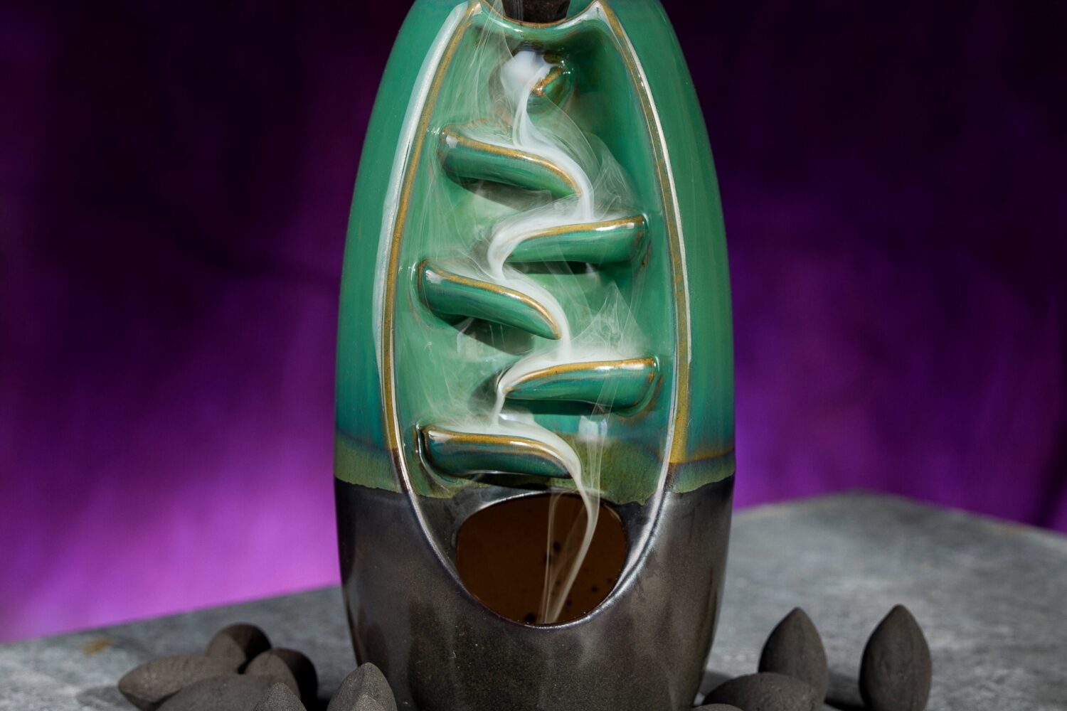 Charcoal Cones unscented COLORED 1.25" BACKFLOW Incense Cones Unscented Joss Powder Wholesale Bulk For Incense Waterfall Burner Holder Fragrance Oils Charcoal Cones