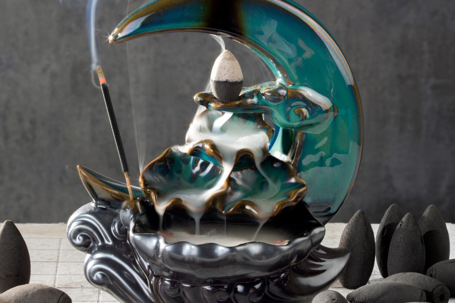 Charcoal Cones unscented COLORED 2" BACKFLOW Incense Cones Unscented Joss Powder Wholesale Bulk For Incense Waterfall Burner Holder Fragrance Oils Charcoal Cones