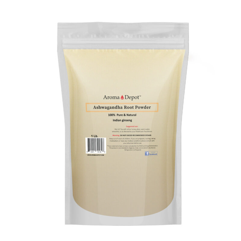 Ashwagandha Root Powder 1 lb. Pure Natural Raw Non-Gmo Indian ginseng