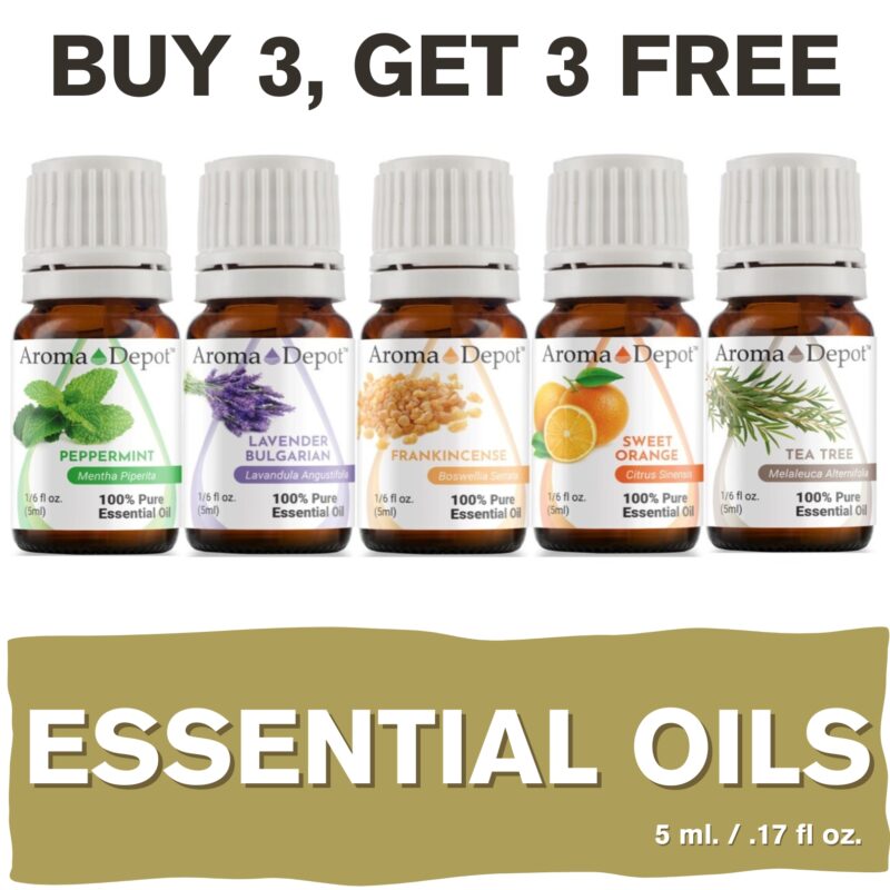 5ml. Essential Oil 100% Pure Natural Aromatherapy Wholesale Aroma Depot 5ml. Essential Oil Aromatherapy Buy 3, Get 1 FREE Over 15 Thousand Sold on eBay Essential Oils Overview Aromas: Each essential oil boasts its own unique aroma, ranging from refreshing and invigorating to soothing and grounding. Blends With: These essential oils blend harmoniously with one another, offering endless possibilities for creating custom aromatic experiences. Common Uses: From promoting relaxation and emotional balance to supporting skin health and natural cleaning, essential oils offer a wide array of benefits for both mind and body. Usage Tips: Remember to dilute essential oils properly before use to prevent skin irritation. Always conduct a patch test beforehand, especially if you have sensitive skin. Additionally, consult with a healthcare professional before using essential oils, particularly if pregnant, nursing, or dealing with any medical concerns. Explore the world of essential oils and discover the power of nature’s fragrant remedies! Our oils are crafted to the highest standards of purity and quality, ensuring they are 100% natural therapeutic grade and free from pesticides, carriers, or synthetic additives. However, it’s crucial to understand that essential oils are potent concentrates that require careful handling. Leading organizations such as the International Federation of Aromatherapists and prominent aromatherapy associations advise against internal use of essential oils without proper guidance from a trained healthcare practitioner. While our oils are of the utmost quality, internal use should only be undertaken under the supervision of a qualified professional. It’s important to note that the information provided on our site is for reference purposes only and should not replace advice from licensed healthcare professionals. Our products have not been evaluated by the FDA and are not intended to diagnose, treat, cure, or prevent any disease. We classify our essential oils as medical food grade, and we strongly advise against internal use unless directed by a healthcare provider and certified aromatherapist. Proper dosage and usage should only be determined by qualified professionals. We urge you to consult with your healthcare provider and certified aromatherapist before considering ingestion of any essential oils. Safety is paramount, so please keep essential oils out of reach of infants, children, and pets. Wholesale available