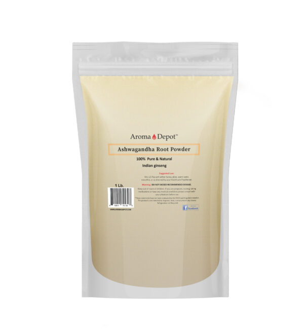 Ashwagandha Root Powder 1 lb. Pure Natural Raw Non-Gmo Indian ginseng