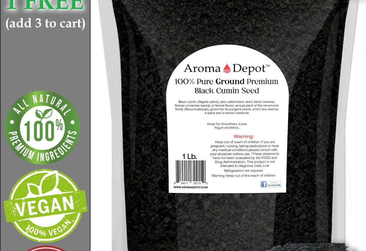 Ground Black Seed Powder 1 lb. Cumin NIGELLA SATIVA Semilla Comino Negro Ground Black Cumin Seed Powder, Natural spice, Culinary delight, Aromatic flavor, Herbal seasoning, Nutritional powerhouse, Antioxidant-rich, Immune system support, Digestive aid, Healthful ingredient,