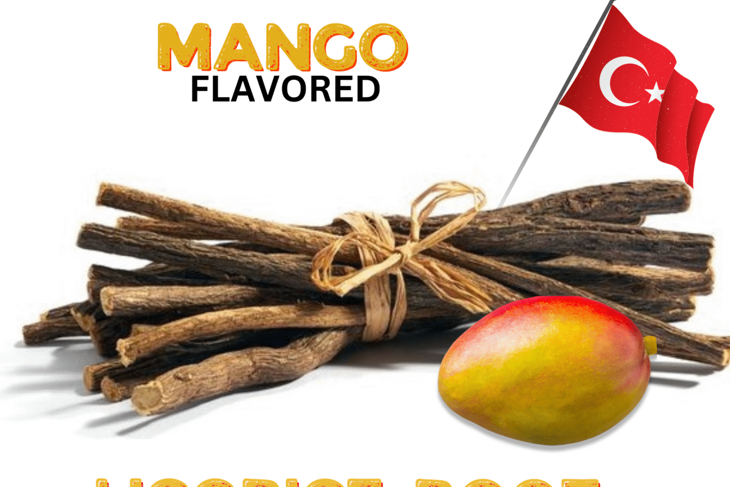 Natural Wild-crafted WHOLESALE Licorice Root Chew Sticks Bulk 100% Pure Natural Fresh Turkish Glycyrrhiza Glabra 100% Authentic Real LICORICE STICKS From Turkey. Wild-Crafted. 100% Naturally Grown. Choose from the drop-down menu Flavor or Weight! About This Item: Aroma Depot Mango Licorice Root Chew Sticks - 100% Natural Transport yourself to a tropical paradise with Aroma Depot's Mango Flavored Licorice Chew Sticks—an exquisite fusion of timeless licorice charm and the succulent sweetness of ripe mangoes. Crafted to captivate the senses, these chew sticks offer a delightful blend of tradition and tropical indulgence. 100% Authentic Real LICORICE STICKS from Turkey. Wild-Crafted and Naturally Grown for purity. Available in various flavors or weights - choose your preference from the drop-down menu. Please note that the item is sold by volume, and each stick may vary in weight. Sourced from Turkey: Sourced directly from Turkey, our licorice root (Glycyrrhiza Glabra) ensures authenticity and quality. Elevate your snacking routine with the unique fusion of licorice goodness and Mango flavor. Latin Names: Glycyrrhiza glabra, Liquiritia Officinalis, Glycyrrhiza uralensis Common Names: Licorice Root, Licorice, Liquorice, Sweet Root, Gan Zao (Chinese Licorice), Mulethi Chew-Stick Experience: Anti-bacterial properties for dental health. Releases sweet sap for a pleasant mouth fragrance. Traditionally used to suppress hunger and nicotine cravings. Amazing Benefits: Since ancient times, appreciated for various qualities. Supports weight loss and body fat reduction. Promotes a healthy liver and prevents hair loss. Addresses chronic fatigue and maintains oral health. Acts as an internal sun-blocking agent. Note: Licorice Root chew sticks are not intended for medical use. Sold as a volume, each stick varies in weight. Consult a physician before regular use for personalized advice. Turkish Chew Sticks This revised overview aims to create a more immersive and enticing description for your Mango Flavored Licorice Root Chew Sticks, enhancing their appeal and potential for better search impressions. Disclaimers: These statements have not undergone evaluation by the FDA. This product is not designed to diagnose, treat, cure, or prevent any disease. Warning:  Exercise caution, especially if you have hypertension, as licorice has the potential to raise blood pressure. WHOLESALE