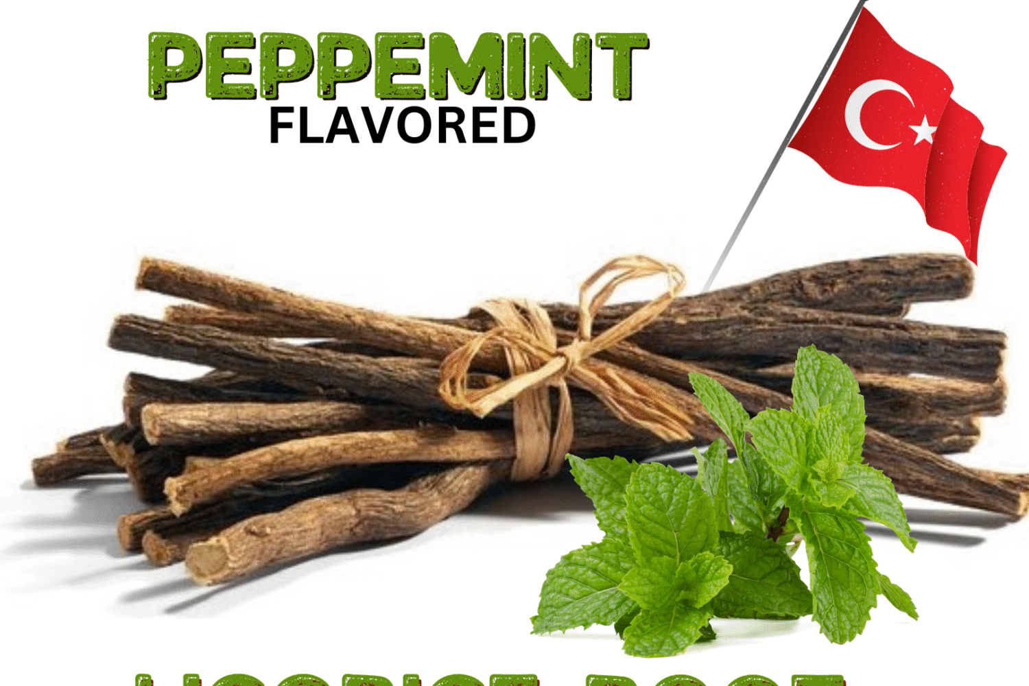 Natural Wild-crafted WHOLESALE Licorice Root Chew Sticks Bulk 100% Pure Natural Fresh Turkish Glycyrrhiza Glabra 100% Authentic Real LICORICE STICKS From Turkey. Wild-Crafted. 100% Naturally Grown. Choose from the drop-down menu Flavor or Weight! About This Item: Aroma Depot Peppermint Licorice Root Chew Sticks - 100% Natural Elevate your licorice experience with Aroma Depot's Peppermint Flavored Licorice Chew Sticks—an enticing blend of timeless licorice charm and invigorating peppermint freshness. Crafted to awaken the senses, these chew sticks offer a delightful fusion of tradition and minty delight. 100% Authentic Real LICORICE STICKS from Turkey. Wild-Crafted and Naturally Grown for purity. Available in various flavors or weights - choose your preference from the drop-down menu. Please note that the item is sold by volume, and each stick may vary in weight. Sourced from Turkey: Sourced directly from Turkey, our licorice root (Glycyrrhiza Glabra) ensures authenticity and quality. Elevate your snacking routine with the unique fusion of licorice goodness and Peppermint flavor. Latin Names: Glycyrrhiza glabra, Liquiritia Officinalis, Glycyrrhiza uralensis Common Names: Licorice Root, Licorice, Liquorice, Sweet Root, Gan Zao (Chinese Licorice), Mulethi Chew-Stick Experience: Anti-bacterial properties for dental health. Releases sweet sap for a pleasant mouth fragrance. Traditionally used to suppress hunger and nicotine cravings. Amazing Benefits: Since ancient times, appreciated for various qualities. Supports weight loss and body fat reduction. Promotes a healthy liver and prevents hair loss. Addresses chronic fatigue and maintains oral health. Acts as an internal sun-blocking agent. Note: Licorice Root chew sticks are not intended for medical use. Sold as a volume, each stick varies in weight. Consult a physician before regular use for personalized advice. Turkish Chew Sticks This revised overview aims to create a more immersive and enticing description for your Peppermint Flavored Licorice Root Chew Sticks, enhancing their appeal and potential for better search impressions. Disclaimers: These statements have not undergone evaluation by the FDA. This product is not designed to diagnose, treat, cure, or prevent any disease. Warning:  Exercise caution, especially if you have hypertension, as licorice has the potential to raise blood pressure. WHOLESALE