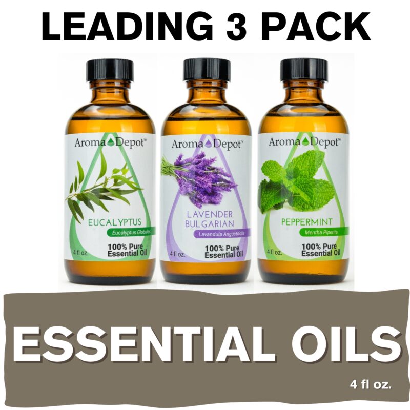 Essential Oil Set 3 - 4 oz. Aromatherapy Essential Oil Wholesale Aroma Depot Essential Oil Set 3 - 4 oz. 100% Pure Therapeutic Grade Buy 3, Get 1 FREE Over 15 Thousand Sold on eBay Essential Oil Set 3 - 4 oz. 100% Pure Therapeutic Grade Essential Oils Overview Aromas: Each essential oil boasts its own unique aroma, ranging from refreshing and invigorating to soothing and grounding. Blends With: These essential oils blend harmoniously with one another, offering endless possibilities for creating custom aromatic experiences. Common Uses: From promoting relaxation and emotional balance to supporting skin health and natural cleaning, essential oils offer a wide array of benefits for both mind and body. Usage Tips: Remember to dilute essential oils properly before use to prevent skin irritation. Always conduct a patch test beforehand, especially if you have sensitive skin. Additionally, consult with a healthcare professional before using essential oils, particularly if pregnant, nursing, or dealing with any medical concerns. Explore the world of essential oils and discover the power of nature's fragrant remedies! Our oils are crafted to the highest standards of purity and quality, ensuring they are 100% natural therapeutic grade and free from pesticides, carriers, or synthetic additives. However, it's crucial to understand that essential oils are potent concentrates that require careful handling. Leading organizations such as the International Federation of Aromatherapists and prominent aromatherapy associations advise against internal use of essential oils without proper guidance from a trained healthcare practitioner. While our oils are of the utmost quality, internal use should only be undertaken under the supervision of a qualified professional. It's important to note that the information provided on our site is for reference purposes only and should not replace advice from licensed healthcare professionals. Our products have not been evaluated by the FDA and are not intended to diagnose, treat, cure, or prevent any disease. We classify our essential oils as medical food grade, and we strongly advise against internal use unless directed by a healthcare provider and certified aromatherapist. Proper dosage and usage should only be determined by qualified professionals. We urge you to consult with your healthcare provider and certified aromatherapist before considering ingestion of any essential oils. Safety is paramount, so please keep essential oils out of reach of infants, children, and pets. Wholesale available