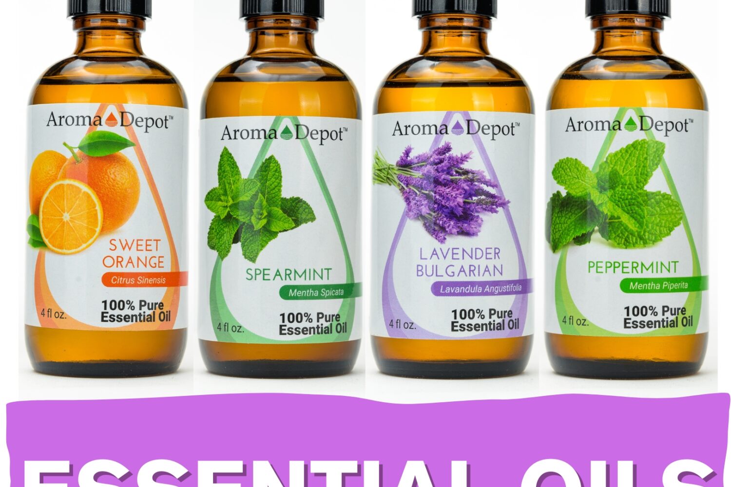 4oz. Essential Oil 100% Pure Natural Aromatherapy Wholesale Aroma Depot 4oz. Essential Oil Aromatherapy Buy 3, Get 1 FREE Over 15 Thousand Sold on eBay Essential Oils Overview Aromas: Each essential oil boasts its own unique aroma, ranging from refreshing and invigorating to soothing and grounding. Blends With: These essential oils blend harmoniously with one another, offering endless possibilities for creating custom aromatic experiences. Common Uses: From promoting relaxation and emotional balance to supporting skin health and natural cleaning, essential oils offer a wide array of benefits for both mind and body. Usage Tips: Remember to dilute essential oils properly before use to prevent skin irritation. Always conduct a patch test beforehand, especially if you have sensitive skin. Additionally, consult with a healthcare professional before using essential oils, particularly if pregnant, nursing, or dealing with any medical concerns. Explore the world of essential oils and discover the power of nature’s fragrant remedies. Our oils are crafted to the highest standards of purity and quality, ensuring they are 100% natural therapeutic grade and free from pesticides, carriers, or synthetic additives. However, it’s crucial to understand that essential oils are potent concentrates that require careful handling. Leading organizations such as the International Federation of Aromatherapists and prominent aromatherapy associations advise against internal use of essential oils without proper guidance from a trained healthcare practitioner. While our oils are of the utmost quality, internal use should only be undertaken under the supervision of a qualified professional. It’s important to note that the information provided on our site is for reference purposes only and should not replace advice from licensed healthcare professionals. Our products have not been evaluated by the FDA and are not intended to diagnose, treat, cure, or prevent any disease. We classify our essential oils as medical food grade, and we strongly advise against internal use unless directed by a healthcare provider and certified aromatherapist. Proper dosage and usage should only be determined by qualified professionals. We urge you to consult with your healthcare provider and certified aromatherapist before considering ingestion of any essential oils. Safety is paramount, so please keep essential oils out of reach of infants, children, and pets. Wholesale available