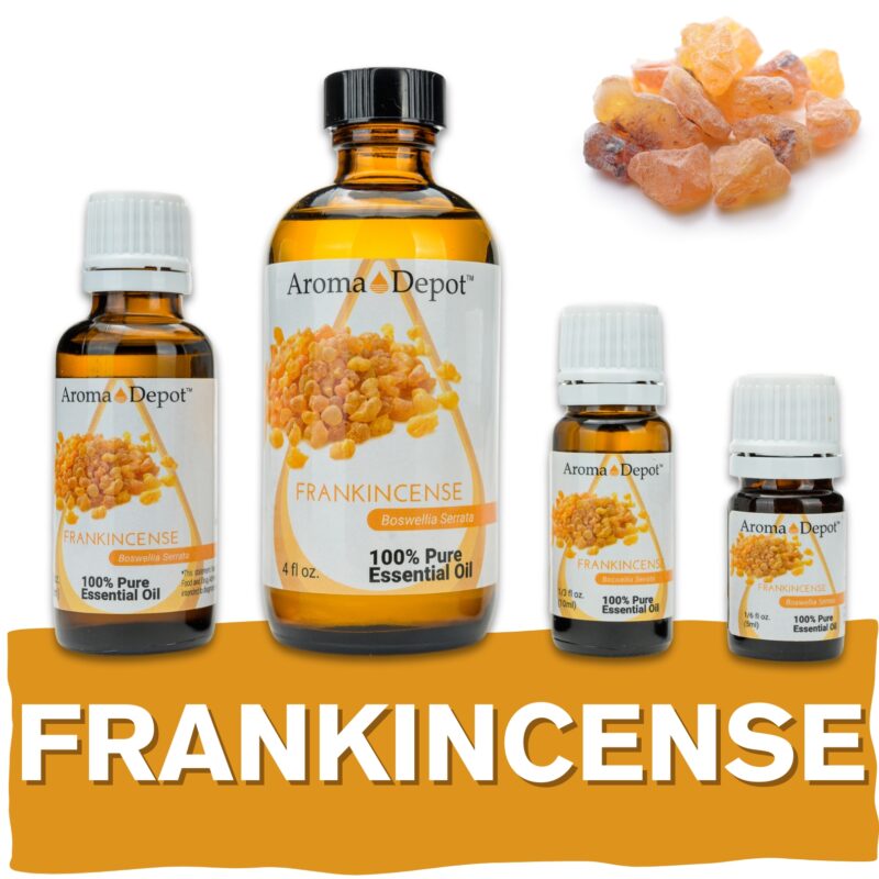 Aromatherapy Essential Oil Wholesale Aroma Depot Buy 3, Get 1 FREE Over 15 Thousand Sold on eBay Frankincense Essential Oil 100% Pure Natural Therapeutic Grade Wholesale Pure Natural Therapeutic Grade Frankincense Essential Oil: Ideal for Aromatherapy, Skin Care, Candle Making, and Diffusing. Botanical Name: Boswellia serrata Aroma: Frankincense Essential Oil (Boswellia serrata) emits a rich, resinous scent with hints of citrus and spice, providing a grounding and soothing aroma. Blends With: Frankincense Essential Oil (Boswellia serrata) blends harmoniously with a variety of other essential oils, including lavender, lemon, cedarwood, bergamot, sandalwood, and myrrh. Derived from the resin of the Boswellia tree (Boswellia serrata) through steam distillation, Frankincense Essential Oil is prized for its sacred aroma and versatile properties, making it a cherished ingredient in aromatherapy, personal care products, and spiritual practices. Common Uses: Emotional Support: Inhale the comforting scent of Frankincense Essential Oil to promote relaxation and emotional balance, perfect for meditation or prayer sessions. Skincare: Dilute Frankincense Essential Oil with a carrier oil and apply it topically to promote healthy-looking skin and reduce the appearance of blemishes and imperfections. Respiratory Support: Diffuse Frankincense Essential Oil to support respiratory health and promote clear breathing, especially during times of congestion or discomfort. However, it's important to note that Frankincense Essential Oil must be diluted properly before use to prevent skin irritation. Always conduct a patch test beforehand, especially if you have sensitive skin. Additionally, consult with a healthcare professional before using essential oils, particularly if pregnant, nursing, or dealing with any medical concerns." Let me know if this fits your requirements! Our oils are crafted to the highest standards of purity and quality, ensuring they are 100% natural therapeutic grade and free from pesticides, carriers, or synthetic additives. However, it's crucial to understand that essential oils are potent concentrates that require careful handling. Leading organizations such as the International Federation of Aromatherapists and prominent aromatherapy associations advise against internal use of essential oils without proper guidance from a trained healthcare practitioner. While our oils are of the utmost quality, internal use should only be undertaken under the supervision of a qualified professional. It's important to note that the information provided on our site is for reference purposes only and should not replace advice from licensed healthcare professionals. Our products have not been evaluated by the FDA and are not intended to diagnose, treat, cure, or prevent any disease. We classify our essential oils as medical food grade, and we strongly advise against internal use unless directed by a healthcare provider and certified aromatherapist. Proper dosage and usage should only be determined by qualified professionals. We urge you to consult with your healthcare provider and certified aromatherapist before considering ingestion of any essential oils. Safety is paramount, so please keep essential oils out of reach of infants, children, and pets. Wholesale available